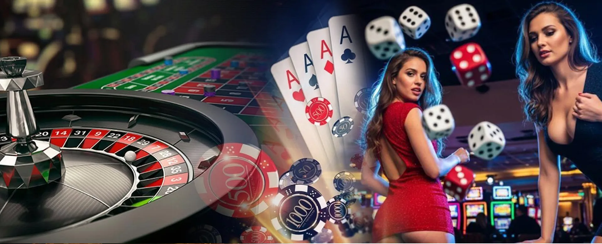 Luxurious gameph casino table games environment with cards and chips